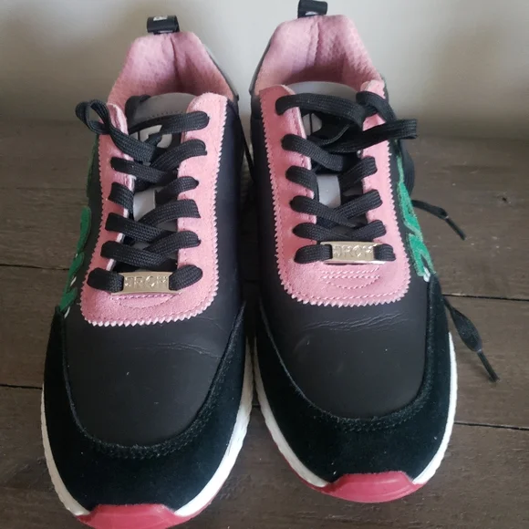 John Richmond Lace Up Leather Logo Tennis Shoe size 39 / US 8 NEW - Picture 8 of 9